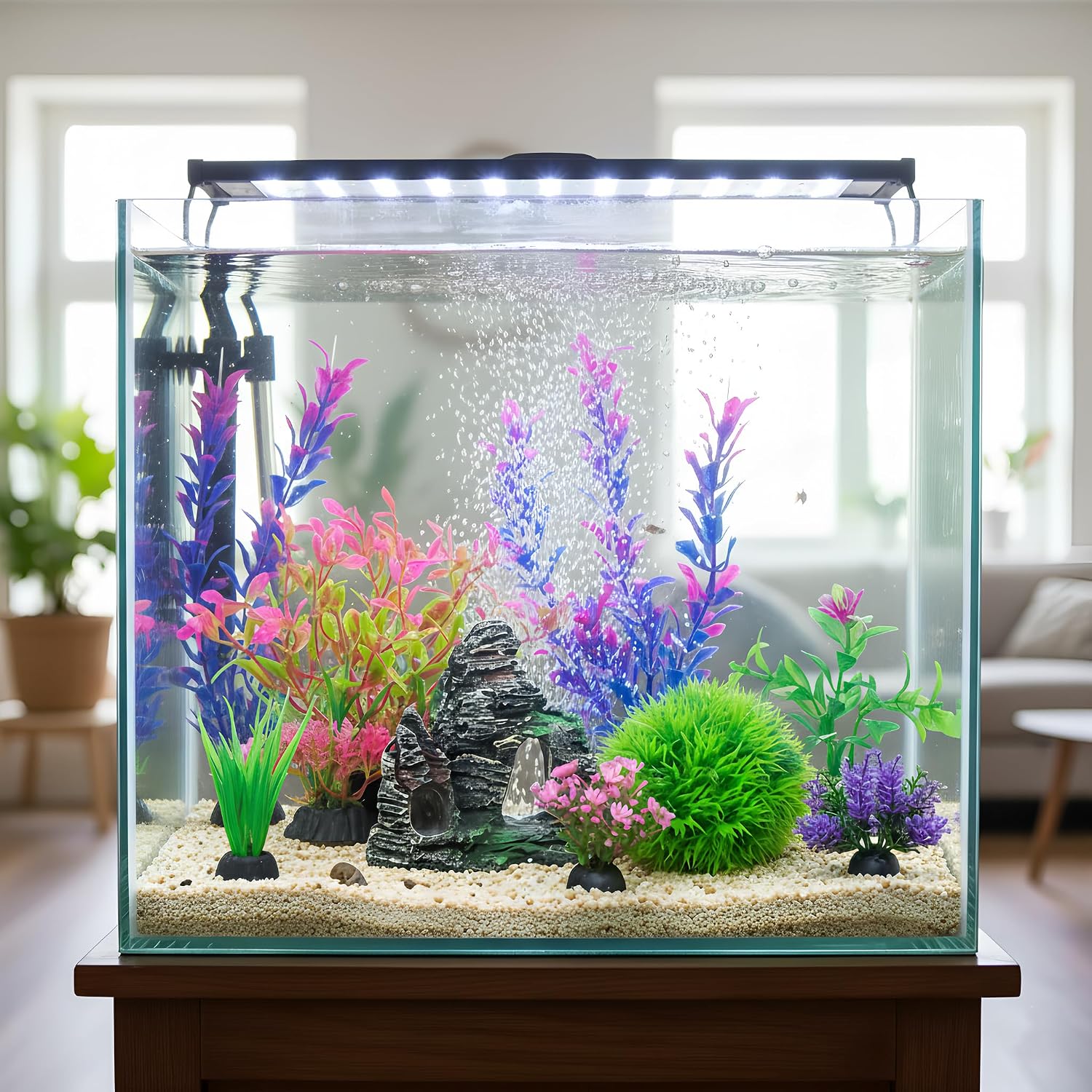 Colorful Artificial Aquarium Plants - Hình 2