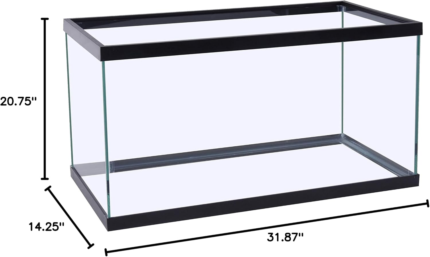 Clear Glass 20 Gallon Long Aquarium Tank - Hình 8
