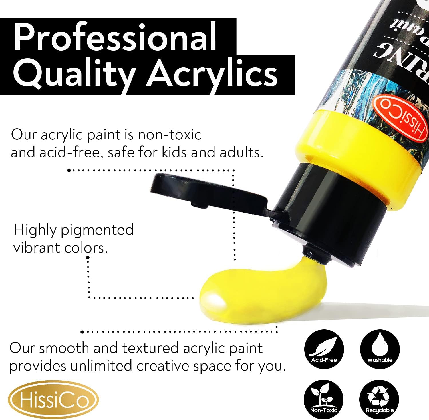 HissiCo 36-Color Acrylic Paint Set - Hình 4