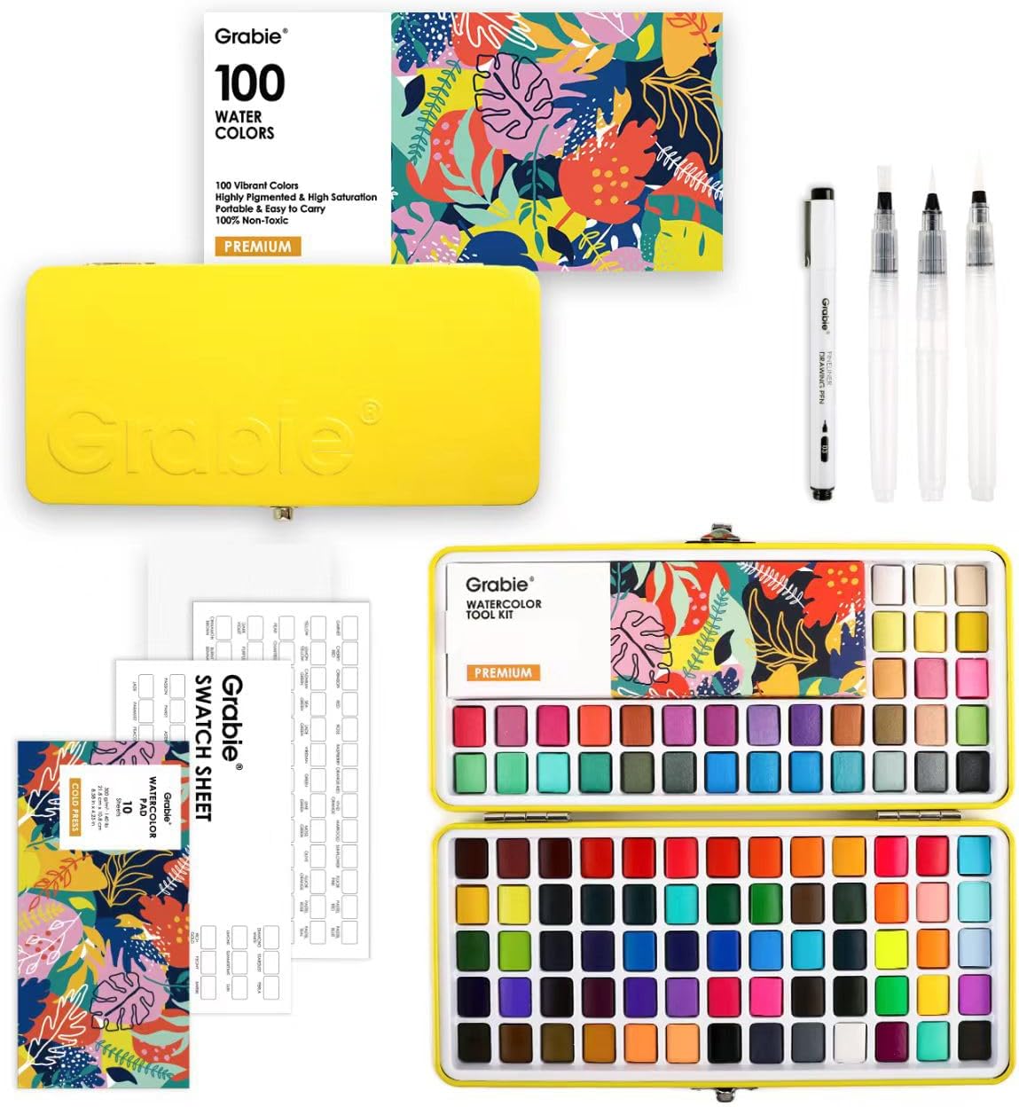 Grable 50-Color Watercolor Set - Hình 9