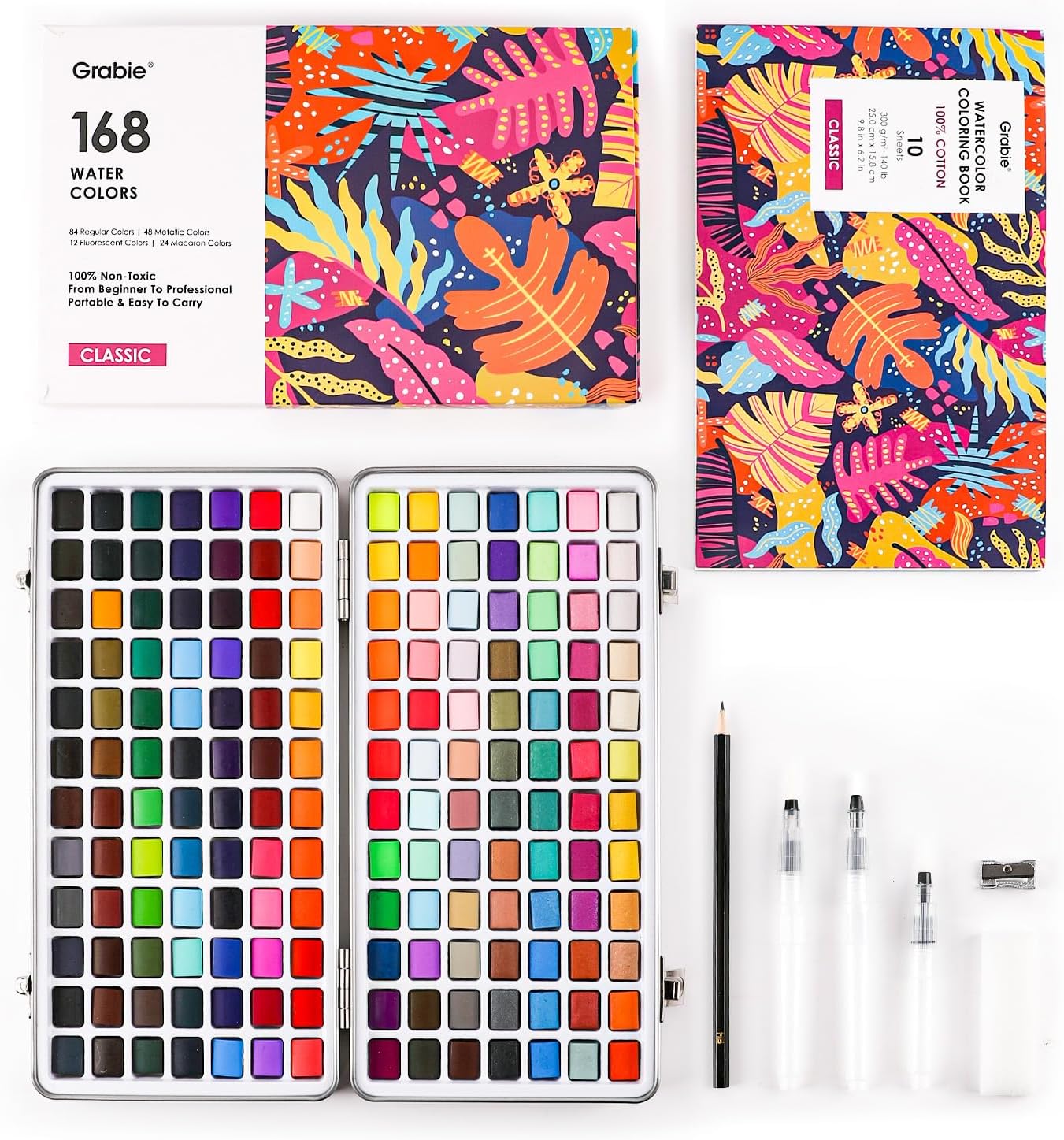 Grable 50-Color Watercolor Set - Hình 10
