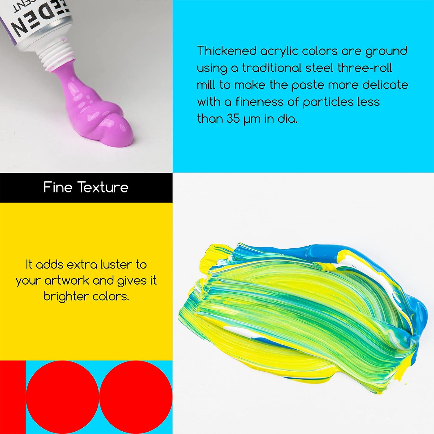 MEEDEN 100-Color Acrylic Paint Set - Hình 4