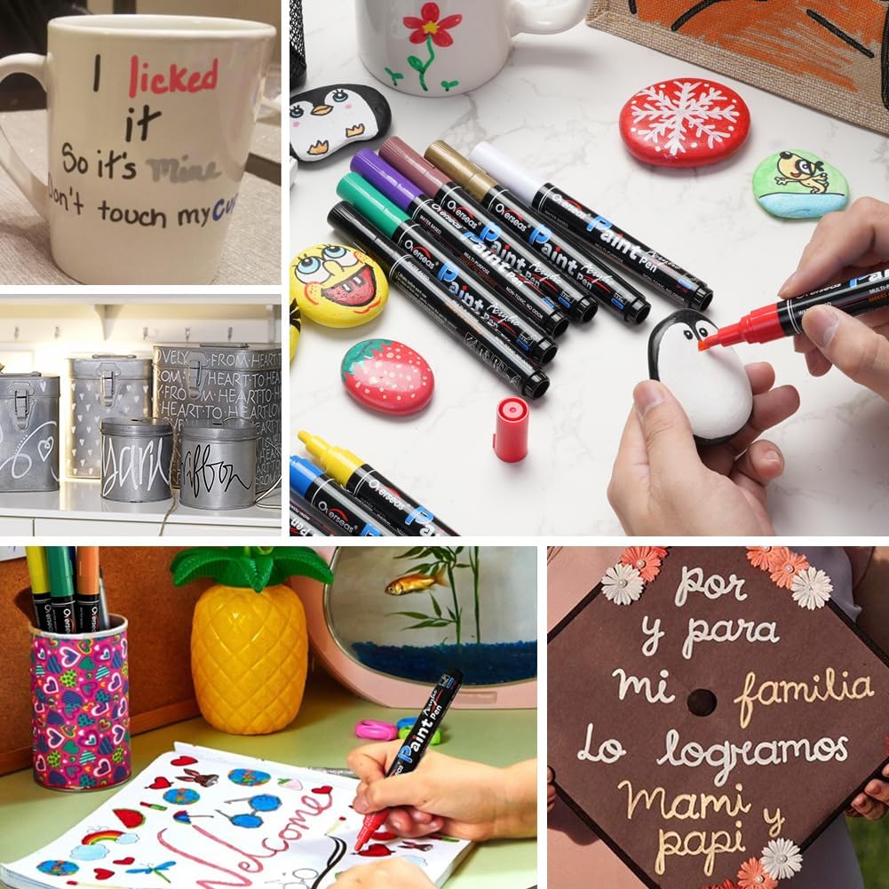 Overseas Acrylic Paint Pen Set - Hình 4