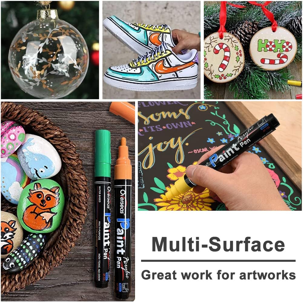 Overseas Acrylic Paint Pen Set - Hình 3