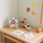 Kids' Fruit-Themed Mini Canvas Art Set - image 2