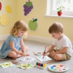 Kids' Fruit-Themed Mini Canvas Art Set - image 5