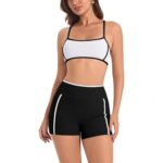 Mocha Brown Yoga Set – Sports Bra & High-Waist Shorts — view 21