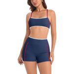 Mocha Brown Yoga Set – Sports Bra & High-Waist Shorts — view 20