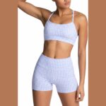 Mocha Brown Yoga Set – Sports Bra & High-Waist Shorts — view 11