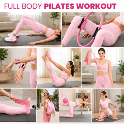 Pilates Pro Studio Pink 17-Piece Home Workout Set — view 2