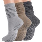 Scrunch Non-Slip Yoga Socks – 3 Pairs Earth Tones — view 8