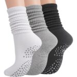 Scrunch Non-Slip Yoga Socks – 3 Pairs Earth Tones — view 7