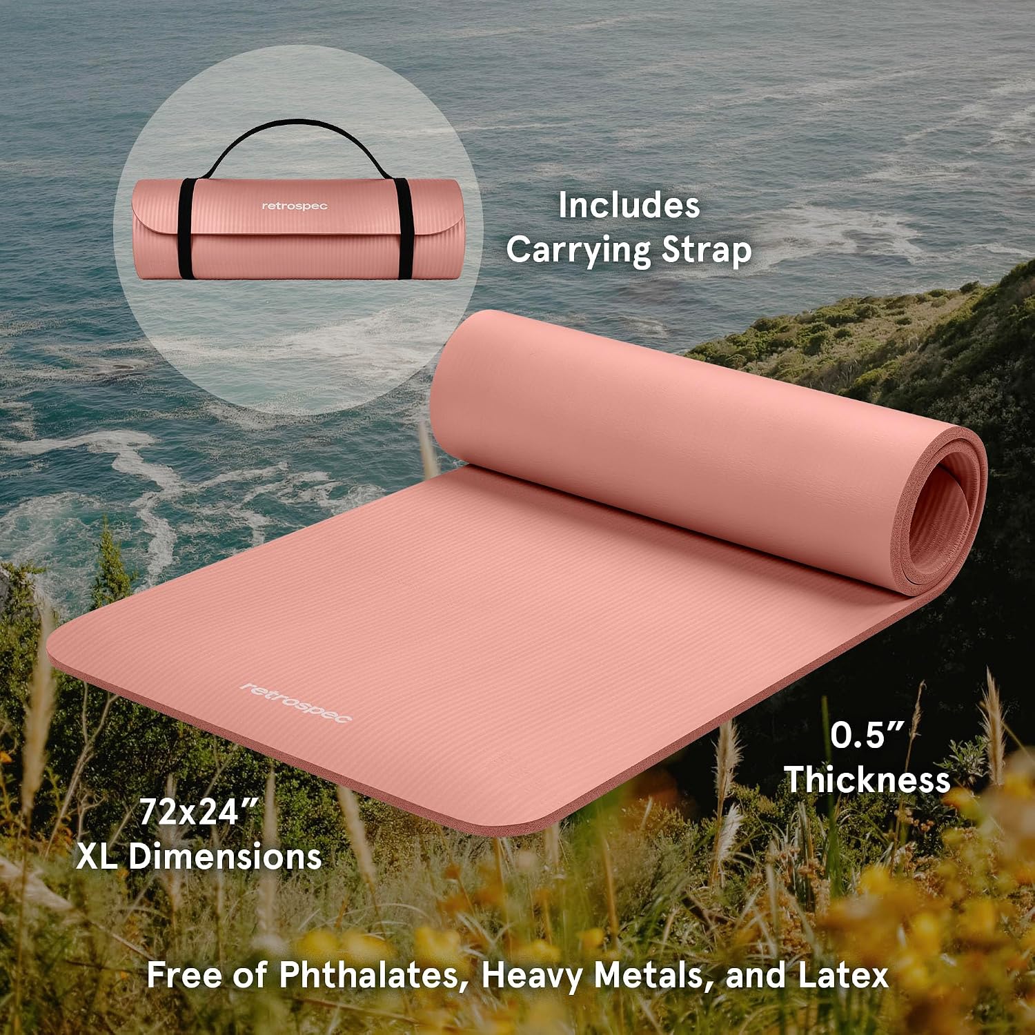 Pismo Blush Yoga Mat — view 2