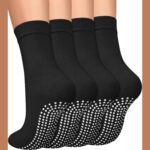 Non-Slip Grip Socks for Yoga & Pilates (4 Pairs Multi-Color) — view 9