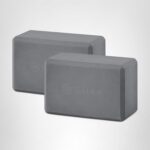 Grey Yoga Blocks Set: Enhance Balance & Deepen Poses