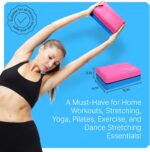 Pink & Blue Yoga Kit: Blocks, Strap & Knee Pads for All Levels — view 5