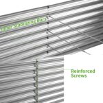 6x3x2ft Galvanized Steel Raised Garden Bed