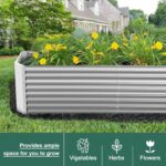6x3x2ft Galvanized Steel Raised Garden Bed