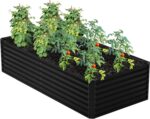 Black Corrugated Steel Raised Garden Bed