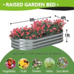 Oval Galvanized Steel Raised Garden Bed