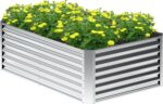 Black Corrugated Steel Raised Garden Bed