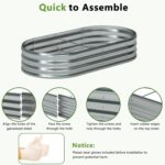 Oval Galvanized Steel Raised Garden Bed