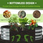 Oval Galvanized Steel Raised Garden Bed