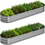 Oval Galvanized Steel Raised Garden Bed