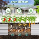 Silver Corrugated Steel Raised Garden Bed