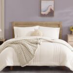 Chunky Knit Beige Throw Blanket