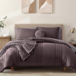 Chunky Knit Beige Throw Blanket