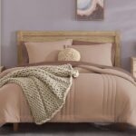 Chunky Knit Beige Throw Blanket
