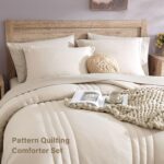 Chunky Knit Beige Throw Blanket