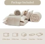 Chunky Knit Beige Throw Blanket