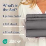 Deep Pocket Charcoal Microfiber Sheet Set