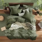 Forest Green Heathered Comforter Set