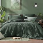 Forest Green Heathered Comforter Set