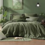Forest Green Heathered Comforter Set