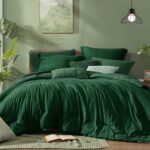 Forest Green Heathered Comforter Set