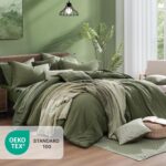 Forest Green Heathered Comforter Set