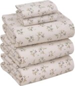 Floral Percale Cotton Bedding Set