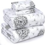 Floral Percale Cotton Bedding Set