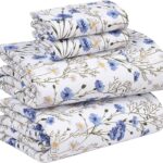 Floral Percale Cotton Bedding Set