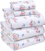 Floral Percale Cotton Bedding Set