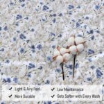 Floral Percale Cotton Bedding Set