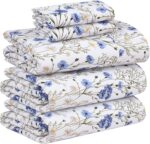 Floral Percale Cotton Bedding Set