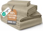Queen White Sateen Egyptian Cotton Sheet Set