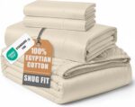 Queen White Sateen Egyptian Cotton Sheet Set