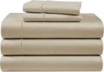 Queen White Sateen Egyptian Cotton Sheet Set