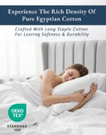Queen White Sateen Egyptian Cotton Sheet Set